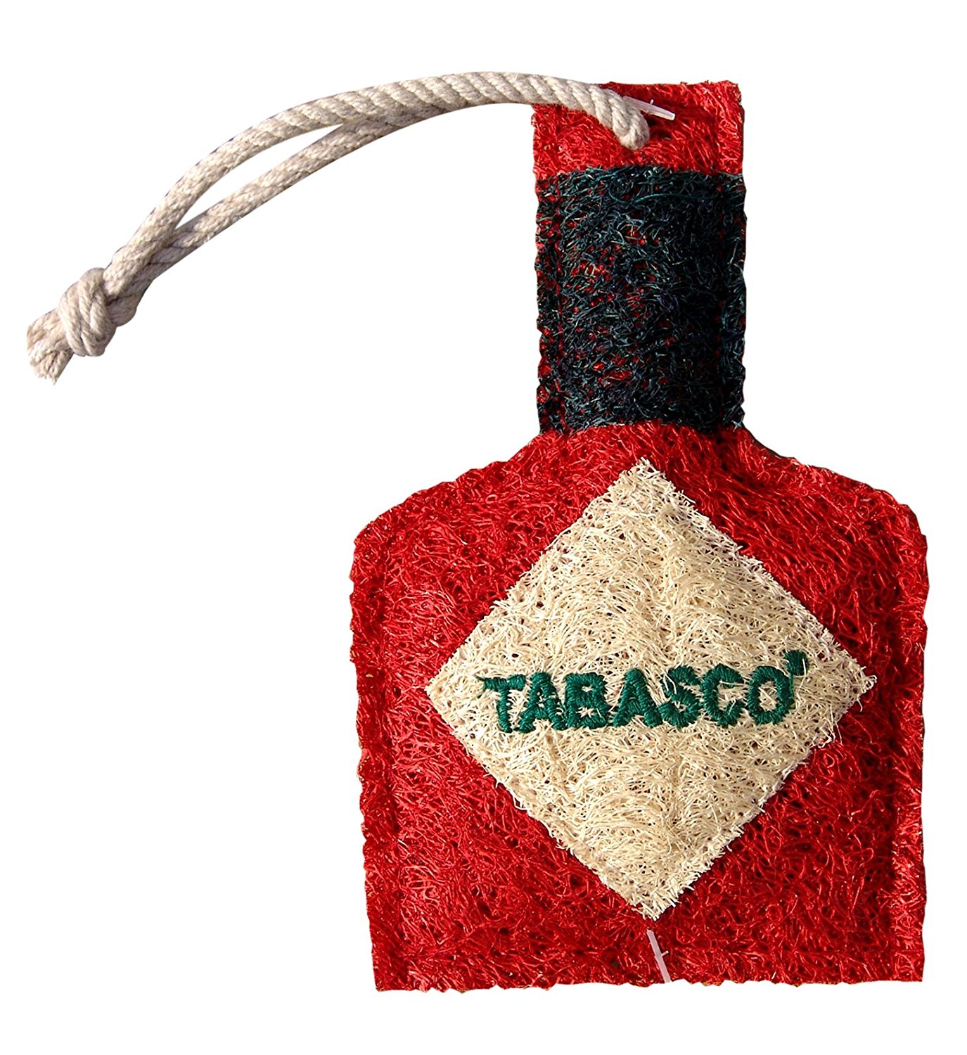 Loofah Scrubber Tabasco Bottle